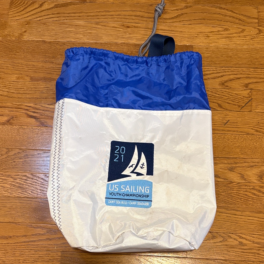 Us Sailing Youth Championship 2021 White Blue Sailing Drawstring Bag Os Us Sailing Youth Championship 2021 White Blue Sailing Drawstring Bag Os